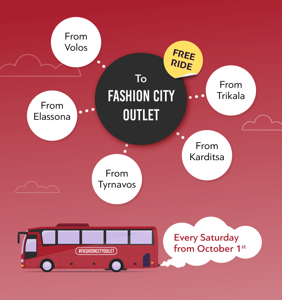 Free shuttle bus service to Fashion City Outlet!